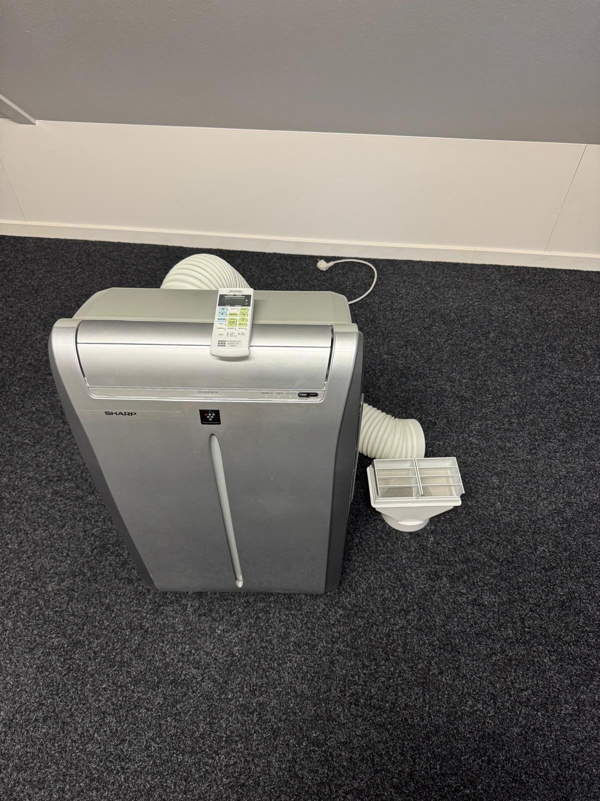 Sharp CV-P10PR Mobiele Airco 2,5kW - Goed Werkend, Witgoed en Apparatuur, Airco's, Ophalen, Gebruikt, Timer, Minder dan 60 m³