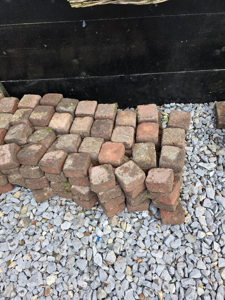 Gratis tambour stenen en smalle klinkers, Ophalen, Beton, Klinkers