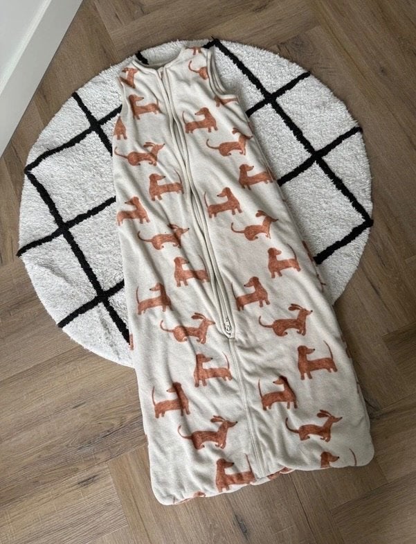 Heel goed wit bruin hond slaapzak Hema TOG 3.0 86 - 110cm, Ophalen of Verzenden, Zo goed als nieuw, 100 cm of meer, Slaapzak