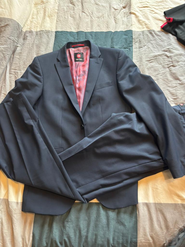 Club of gents suit, Kleding | Heren, Kostuums en Colberts, Ophalen of Verzenden, Zo goed als nieuw, Maat 52/54 (L), Blauw