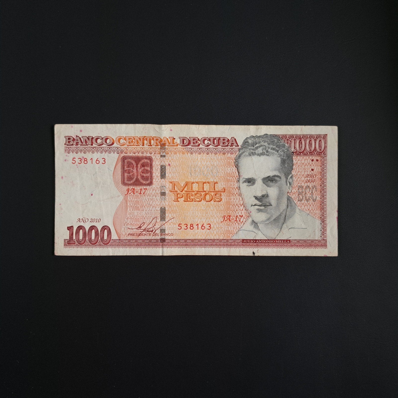1000 peso Cuba #060, Verzenden, Noord-Amerika, Los biljet
