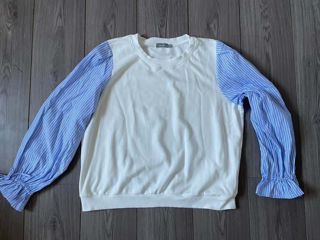 Nieuwe collectie Geisha sweater creme light blue zomer XXL, Ophalen of Verzenden, Zo goed als nieuw, Maat 46/48 (XL) of groter