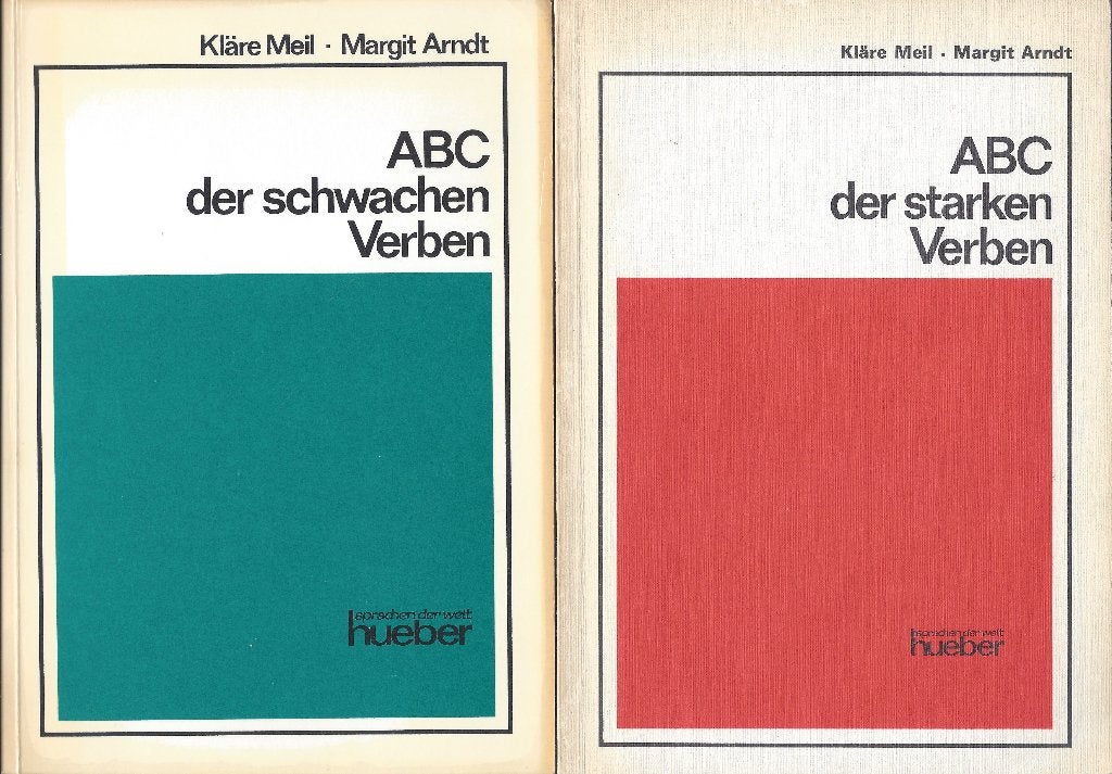 ABC der Starken Verben & ABC der Schwachen Verben, Ophalen of Verzenden, Alpha, Kläre Meil und Margit Arndt, WO