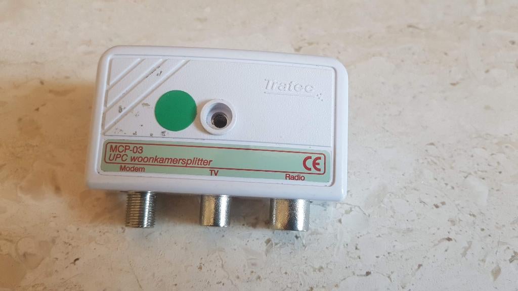 splitter opdrukverdeler coax antenne internet wifi modem F, Audio, Tv en Foto, Audiokabels en Televisiekabels, Verzenden, Nieuw