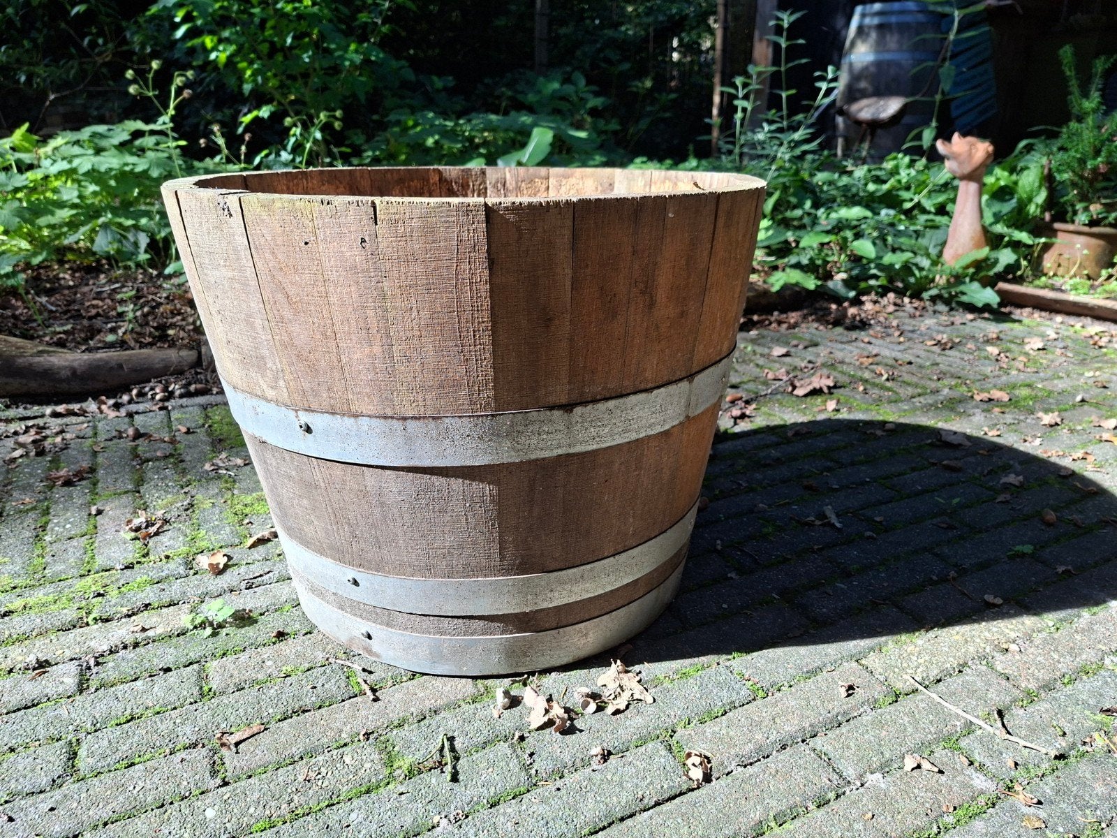 Half wijnvat 55L, Tuin en Terras, Ophalen, Gebruikt, Minder dan 60 cm, Rond