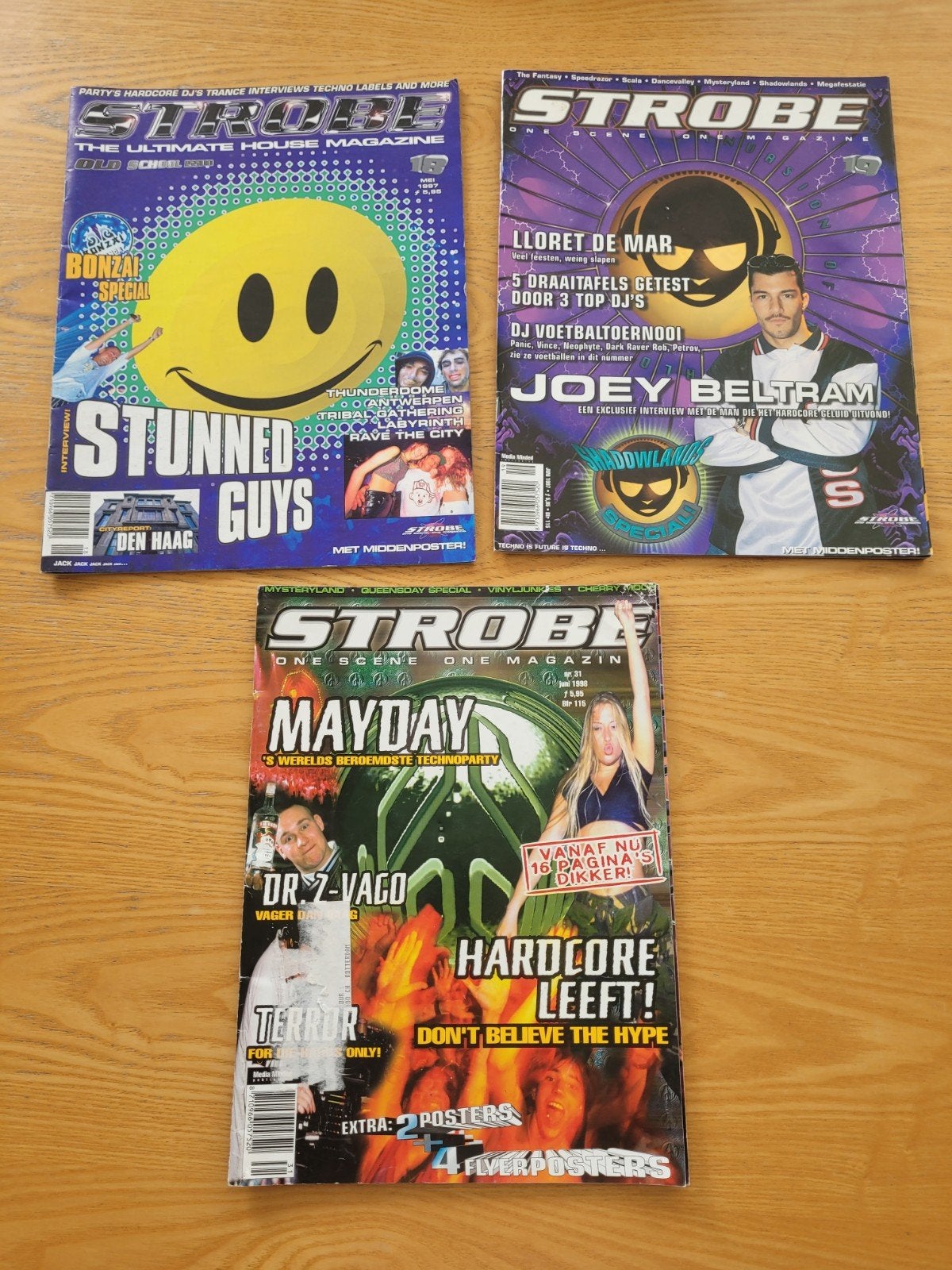 3x strobe magazine ( hardcore gabber thunderdome ), Boeken, Ophalen of Verzenden, Gelezen, Muziek, Film of Tv