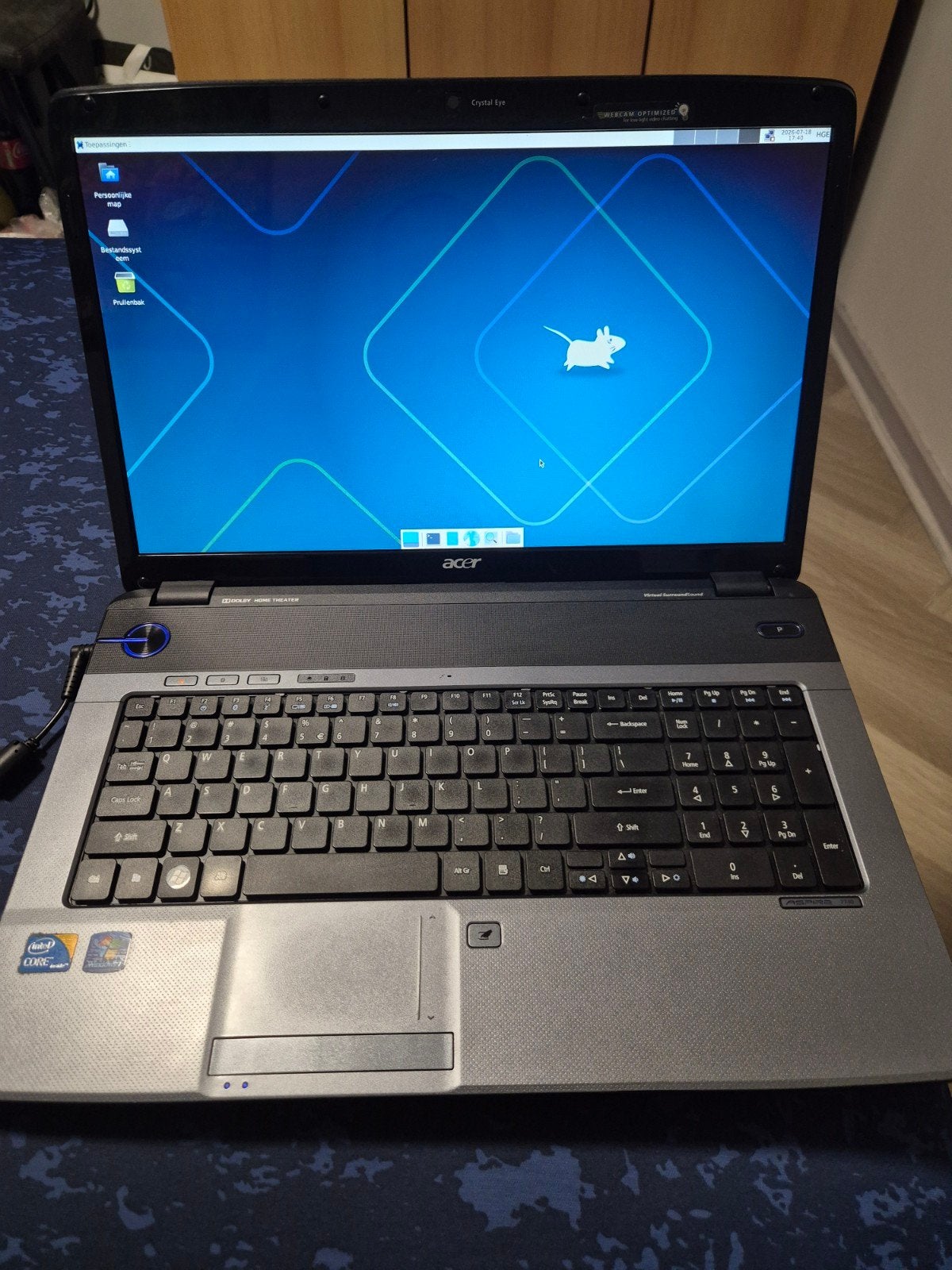 Acer Aspire 7740 - Intel Core i5, 8GB RAM, 220GB SSD, Gebruikt, Met videokaart, 2 tot 3 Ghz, Qwerty