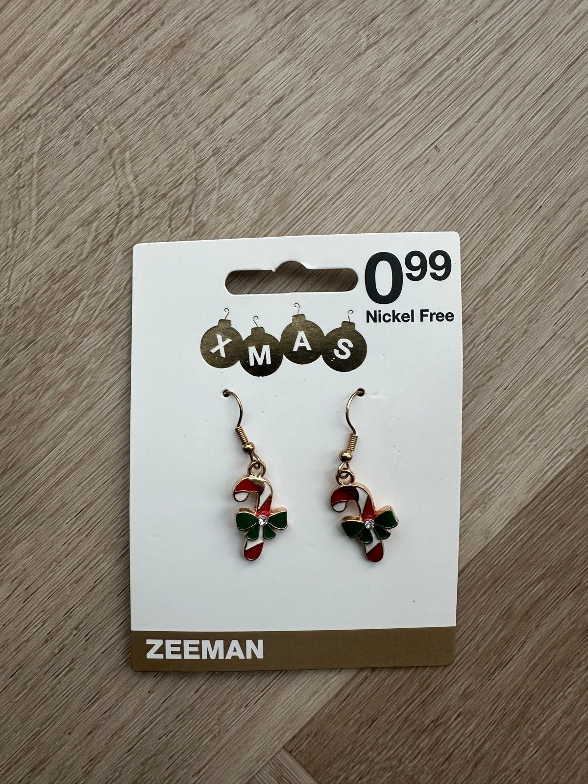Kerst oorbellen - Candy Cane, Overige materialen, Hangers, Nieuw, Ophalen of Verzenden