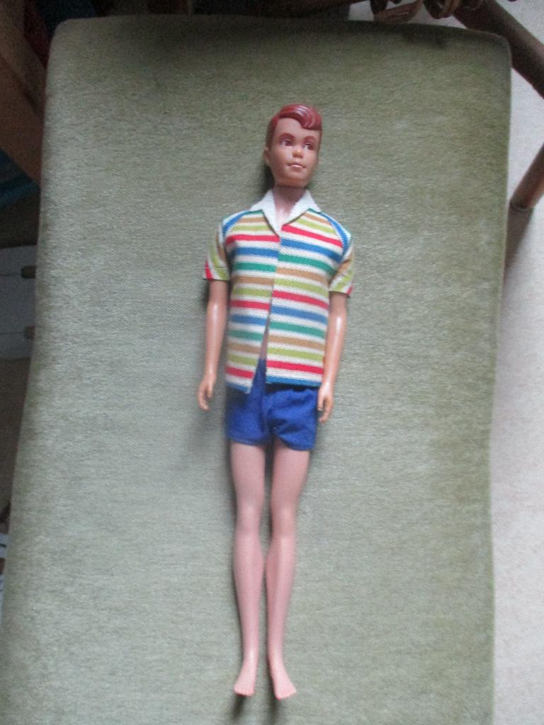 Vintage  barbie Allan ken in outfit mattel 1965, Verzamelen, Poppen, Verzenden, Zo goed als nieuw, Pop