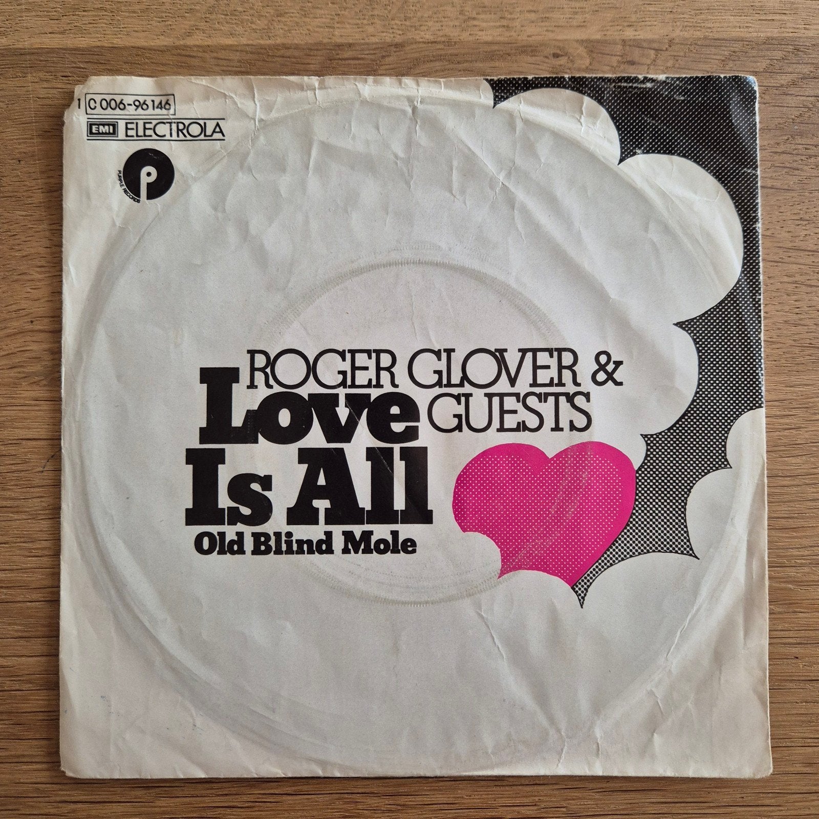 Roger Glover & Guests - Love Is All (7" single), Cd's en Dvd's, Gebruikt, 7 inch, Ophalen of Verzenden, EP