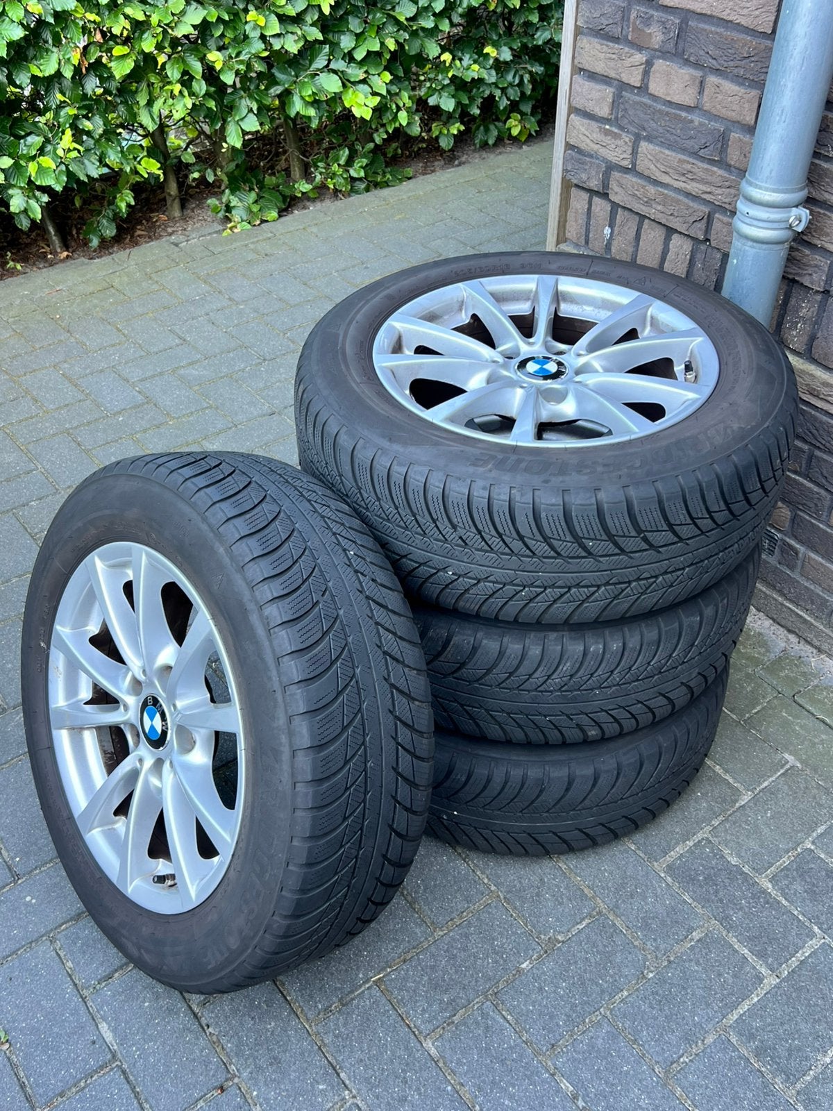 BMW velgen voor 3serie, style 390, 16 inch met winterbanden, Ophalen, Gebruikt, Velg(en), 16 inch