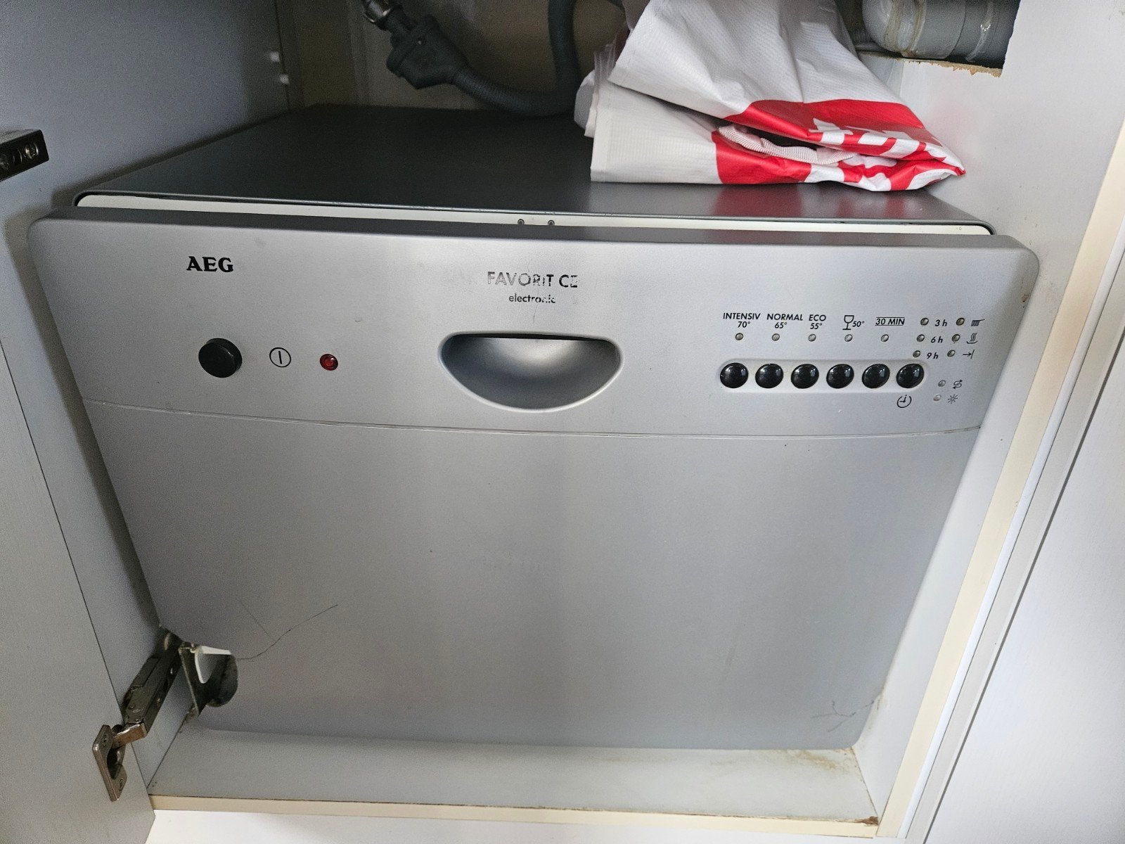 AEG Favorit Vaatwasser, Witgoed en Apparatuur, Vaatwasmachines, Ophalen, Gebruikt, Inbouw, Minder dan 85 cm
