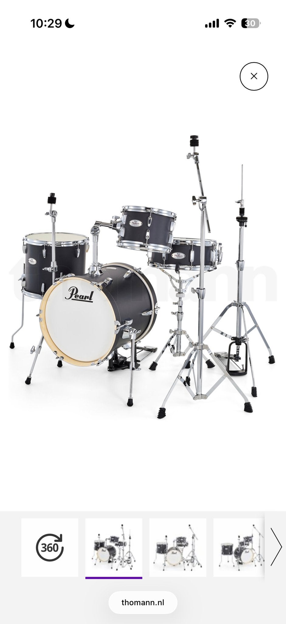 Pearl Midtown Drumstel - Compact en Krachtig, Ophalen, Zo goed als nieuw, Pearl