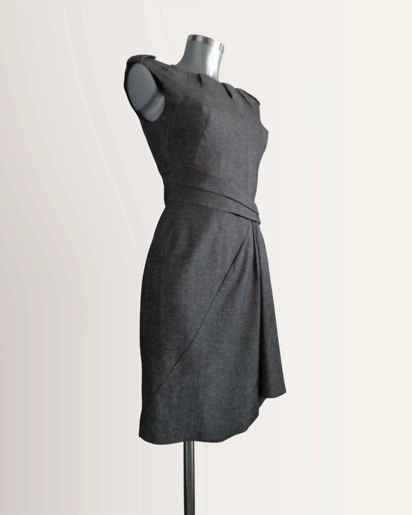 Karen Millen grijze jurk, maat 36, nieuw, Karen Millen, Nieuw, Ophalen of Verzenden, Knielengte