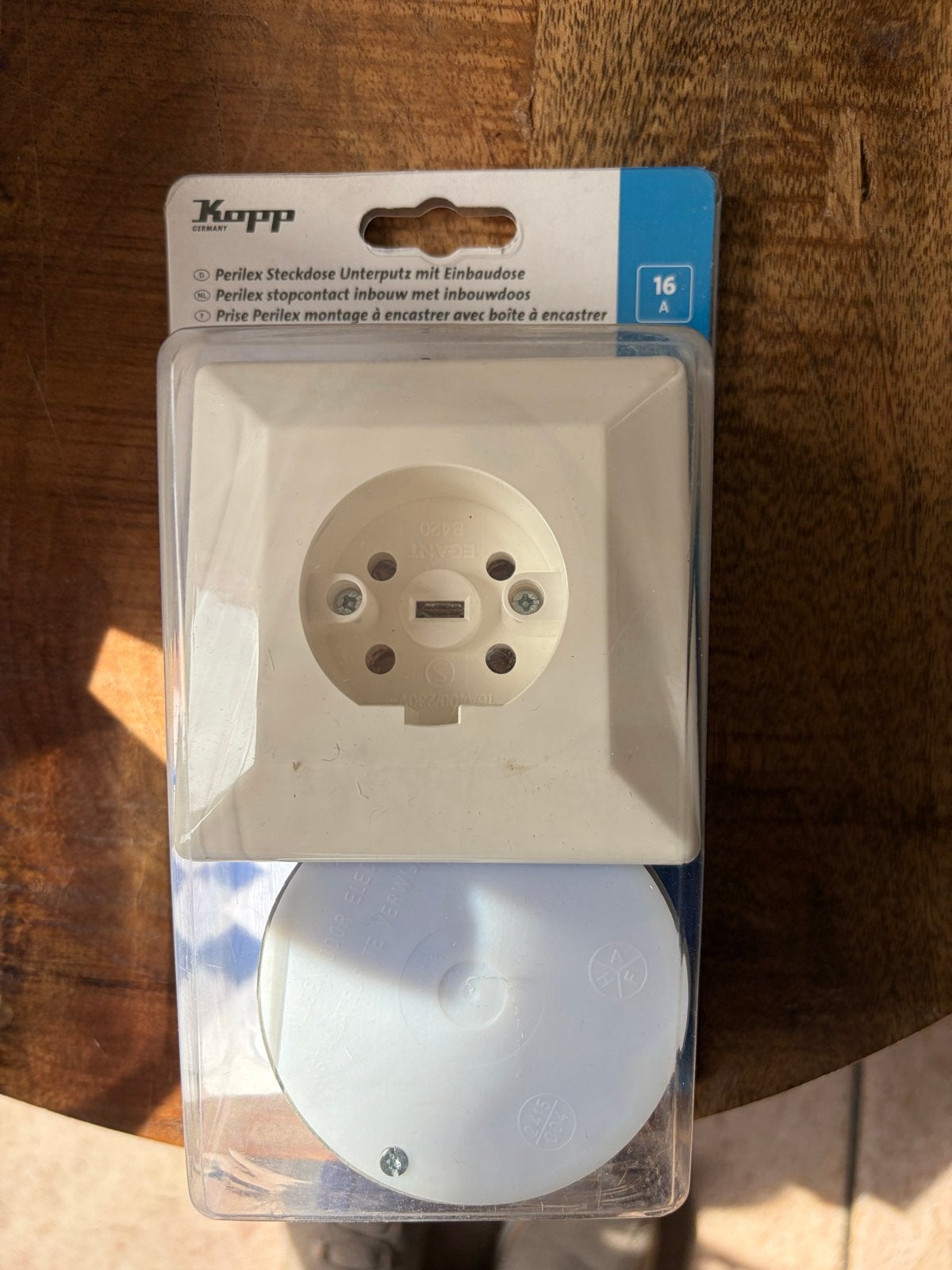 Nieuw Kopp Perilex stopcontact inbouw 16A, Ophalen of Verzenden, Nieuw, Overige merken, Stopcontact