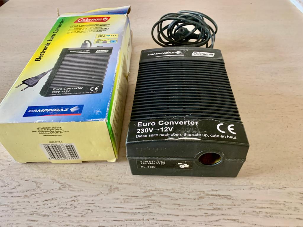 Omvormer Coleman Campingaz Euro 230V-12V, Caravans en Kamperen, Ophalen of Verzenden, Gebruikt