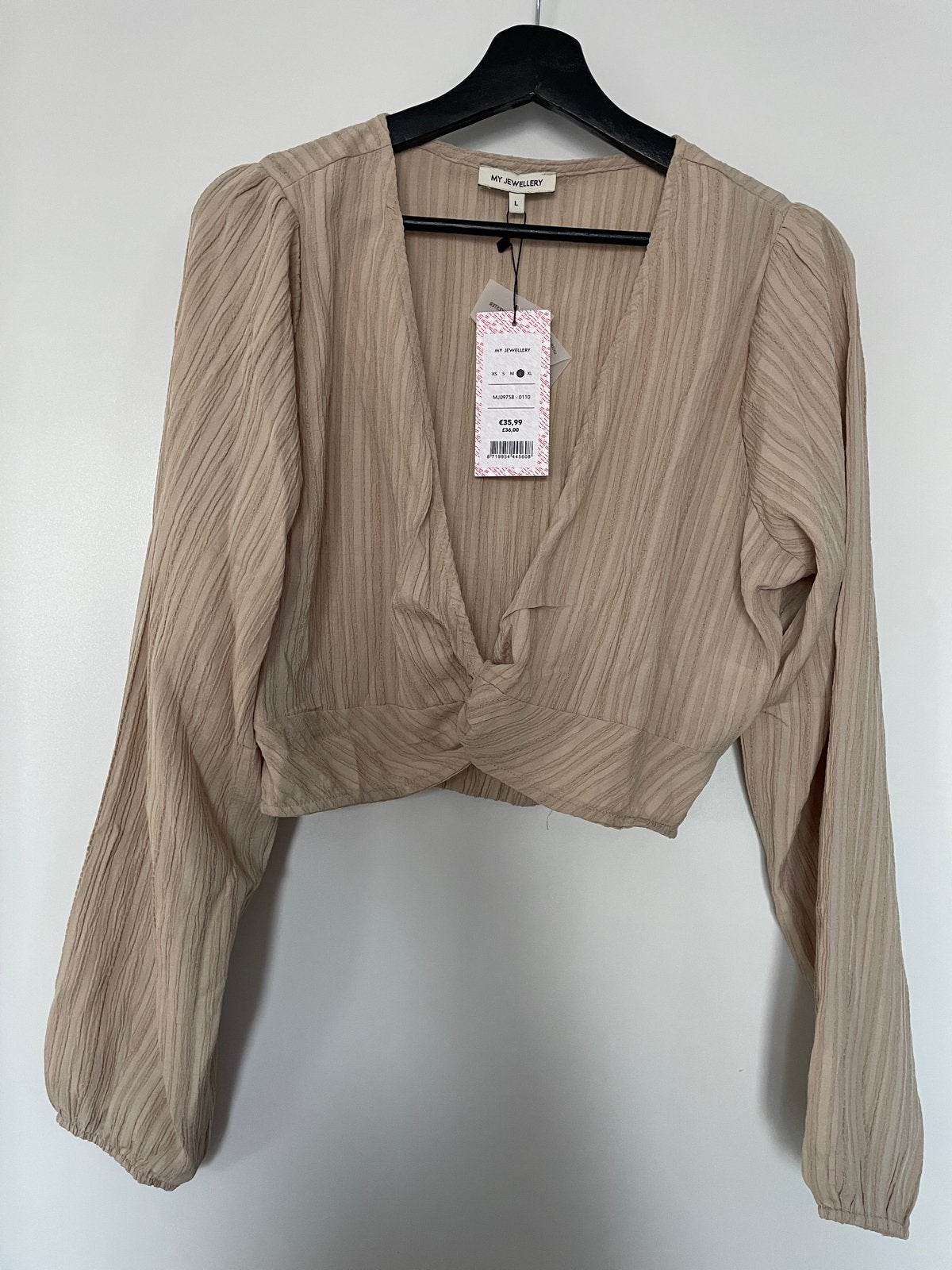 My Jewellery blouse/shirt maat L, Beige, Maat 42/44 (L), Nieuw, Ophalen of Verzenden