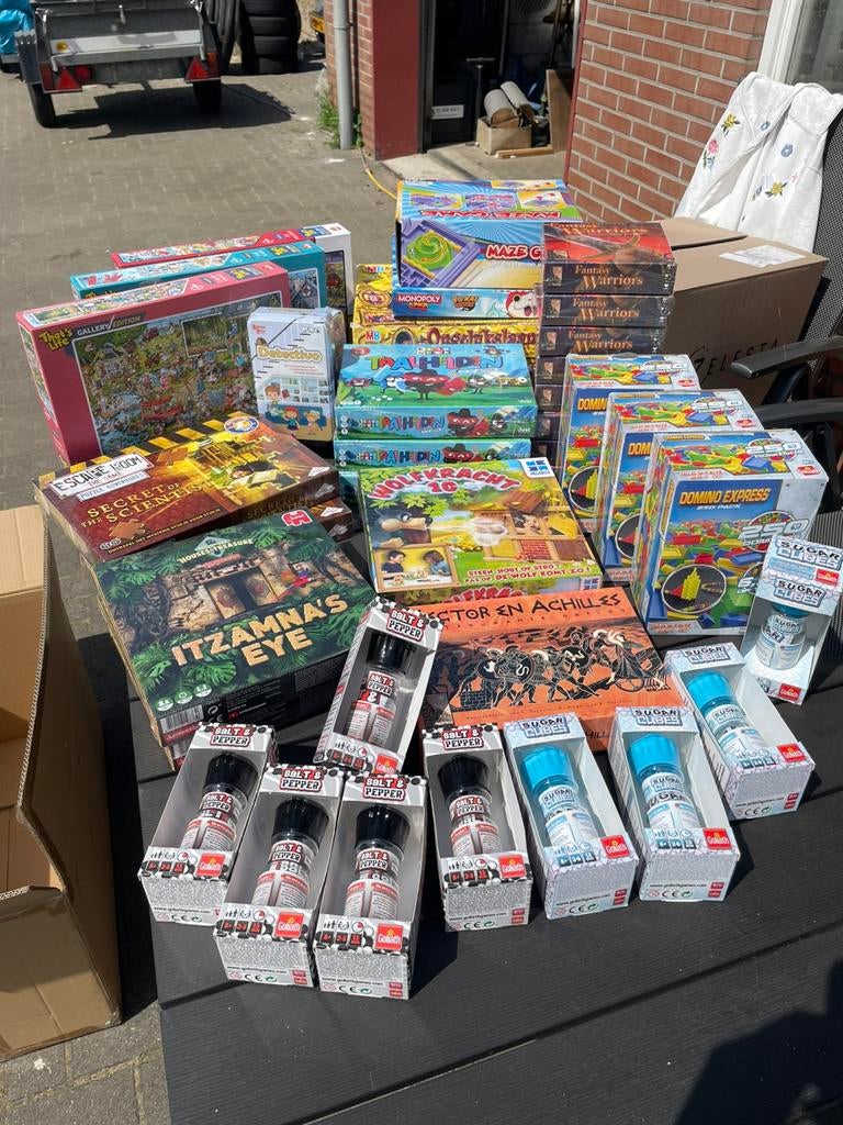 Partij bordspellen en kaartspellen, Ophalen of Verzenden, Zo goed als nieuw