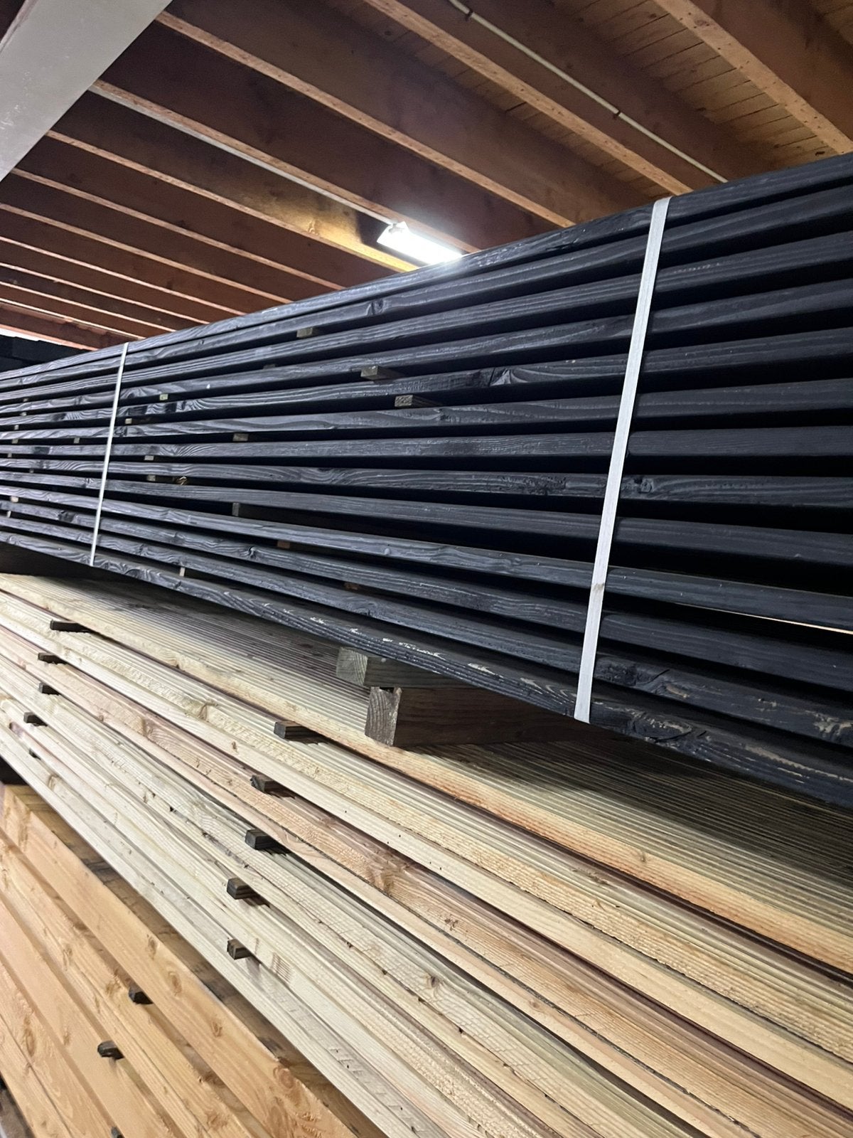 Zwarte douglas schuttingplanken 25x140 4m lang, Ophalen of Verzenden, Nieuw