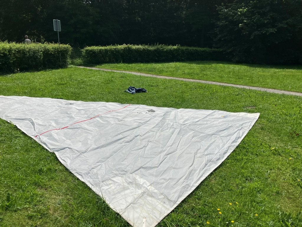 Doyle genua 19m tri radiaal met leuvers, Ophalen, 6 meter of meer, Gebruikt, 15 tot 30 m²