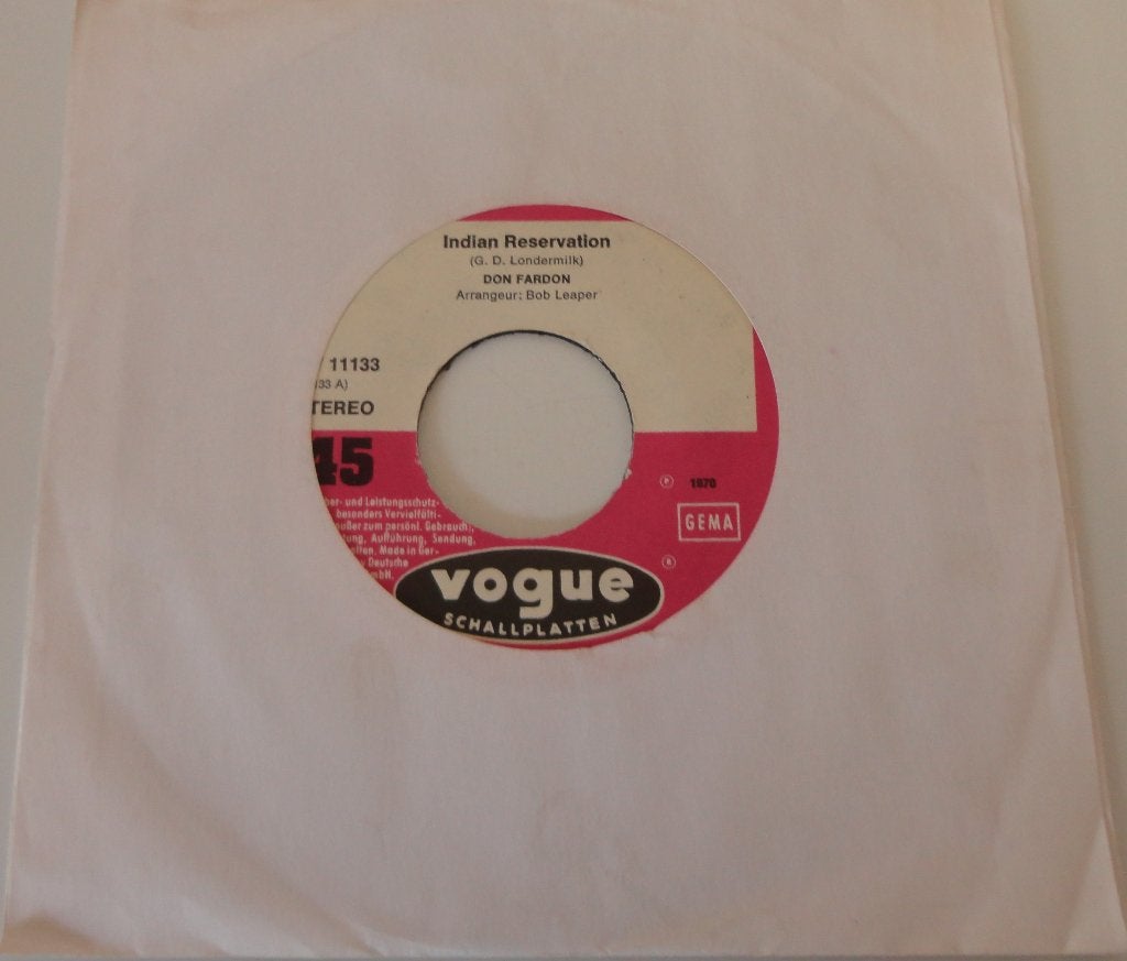 Don Fardon > Indian Reservation, Ophalen of Verzenden, Gebruikt, 7 inch, Pop