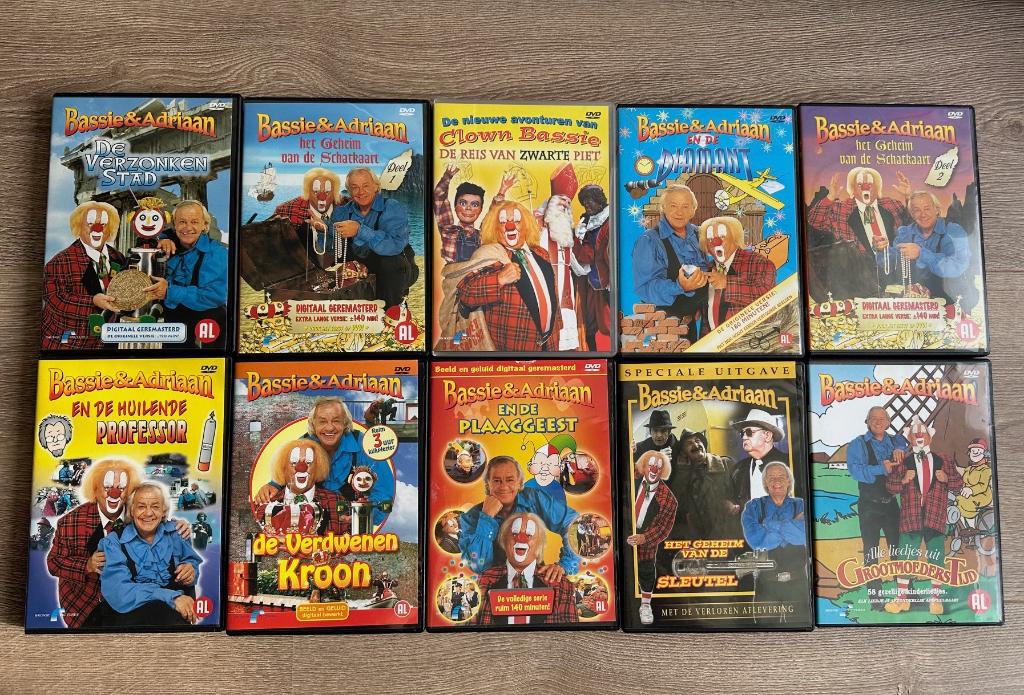 Bassie & Adriaan 10 Speelfilms de TV series nieuw, Alle leeftijden, Ophalen of Verzenden, Komedie, Nieuw in verpakking