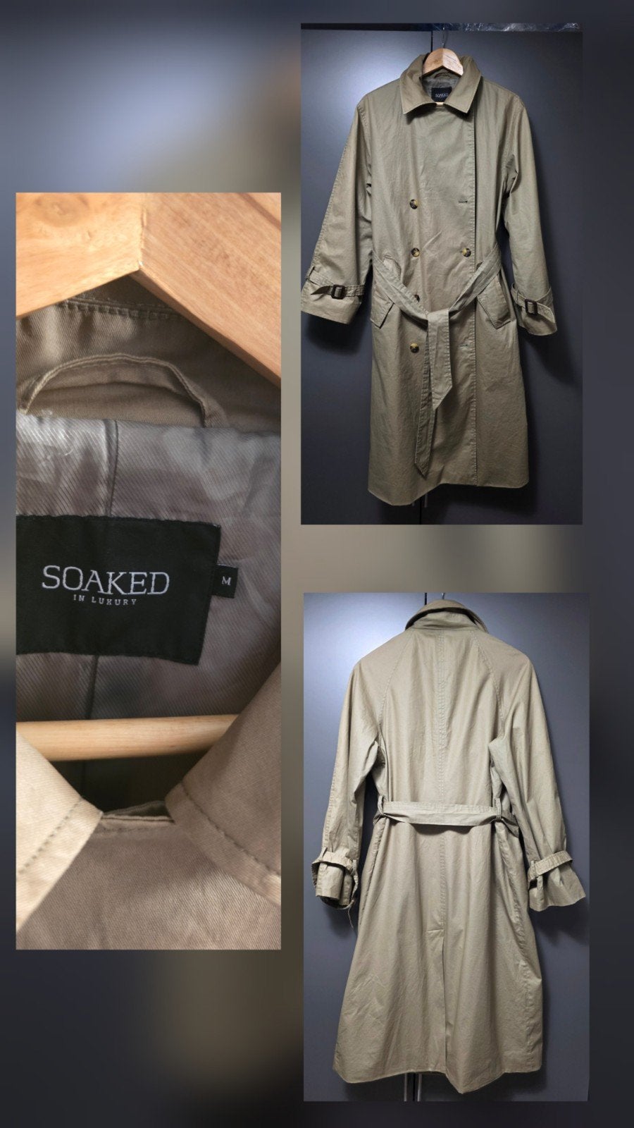 Soaked in Luxury Trenchcoat - Maat M, Kleding | Dames, Jumpsuits, Maat 38/40 (M), Soaked in Luxury, Beige, Ophalen of Verzenden