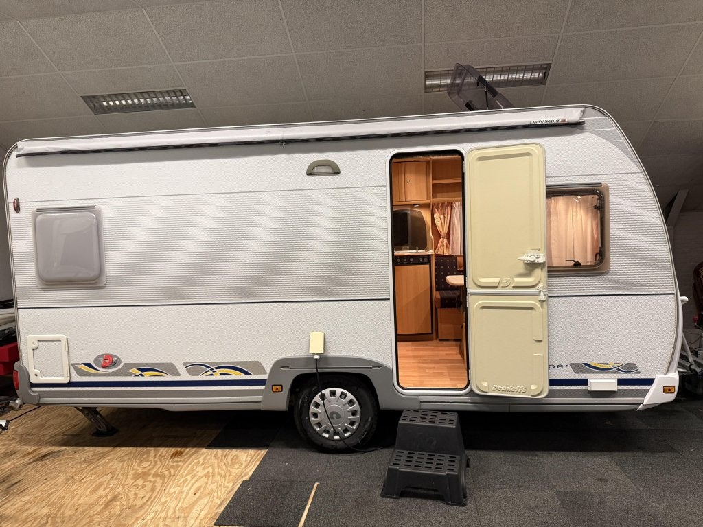 DETHLEFFS CAMPER 450 DB FRANSBED RONDZIT LUIFEL TENT (TOP), Caravans en Kamperen, Caravans, Rondzit, Schokbreker, Bedrijf, Overige typen
