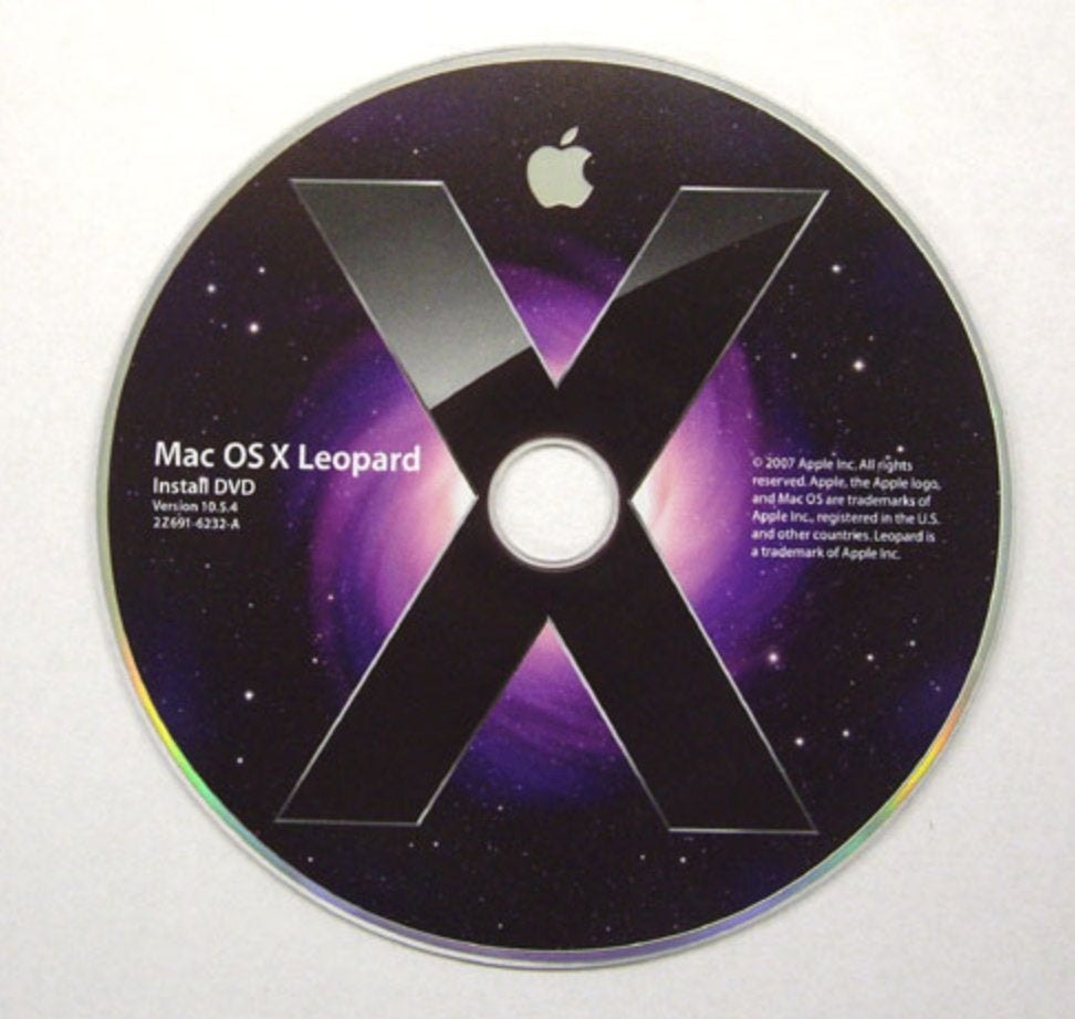 Originele dvd Mac OS X Leopard 10.5.4, Verzenden