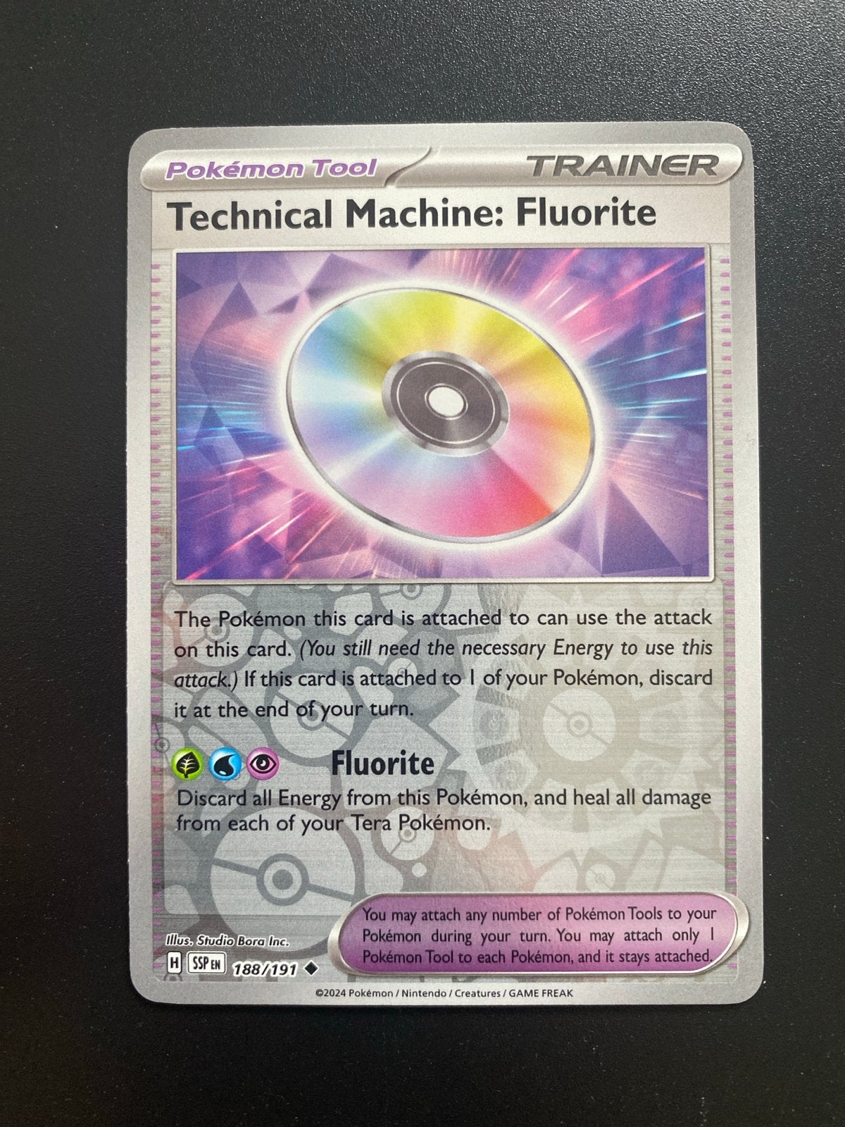 Technical Machine Fluorite 188/191 Rev. Holo Surging Sparks, Ophalen of Verzenden, Nieuw, Losse kaart, Foil