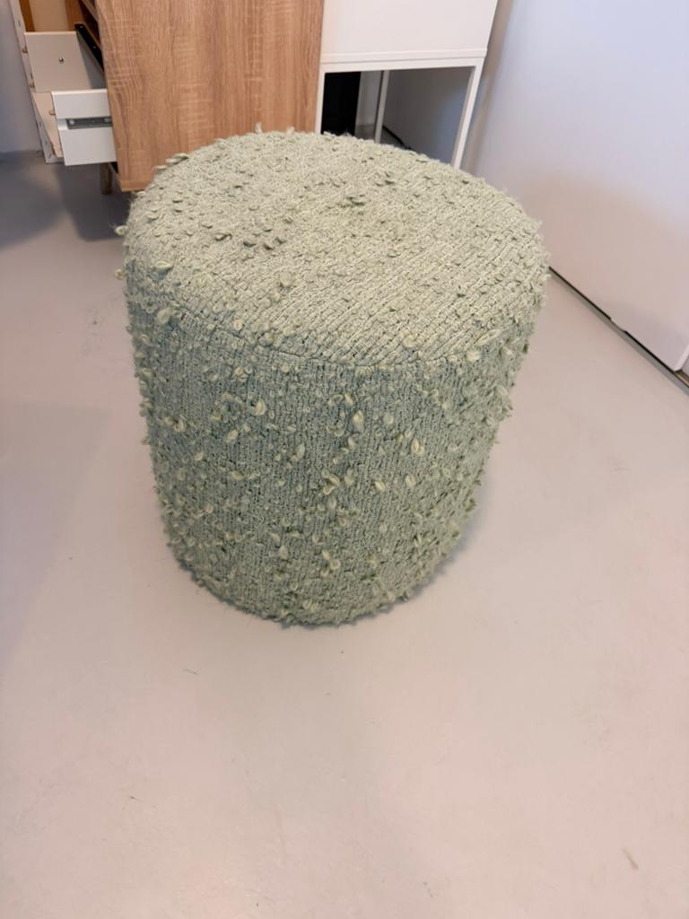 Poef 45 hoog 40 diameter, Huis en Inrichting, Banken | Voetenbanken en Poefen, Ophalen, Zo goed als nieuw, Rond, Minder dan 50 cm