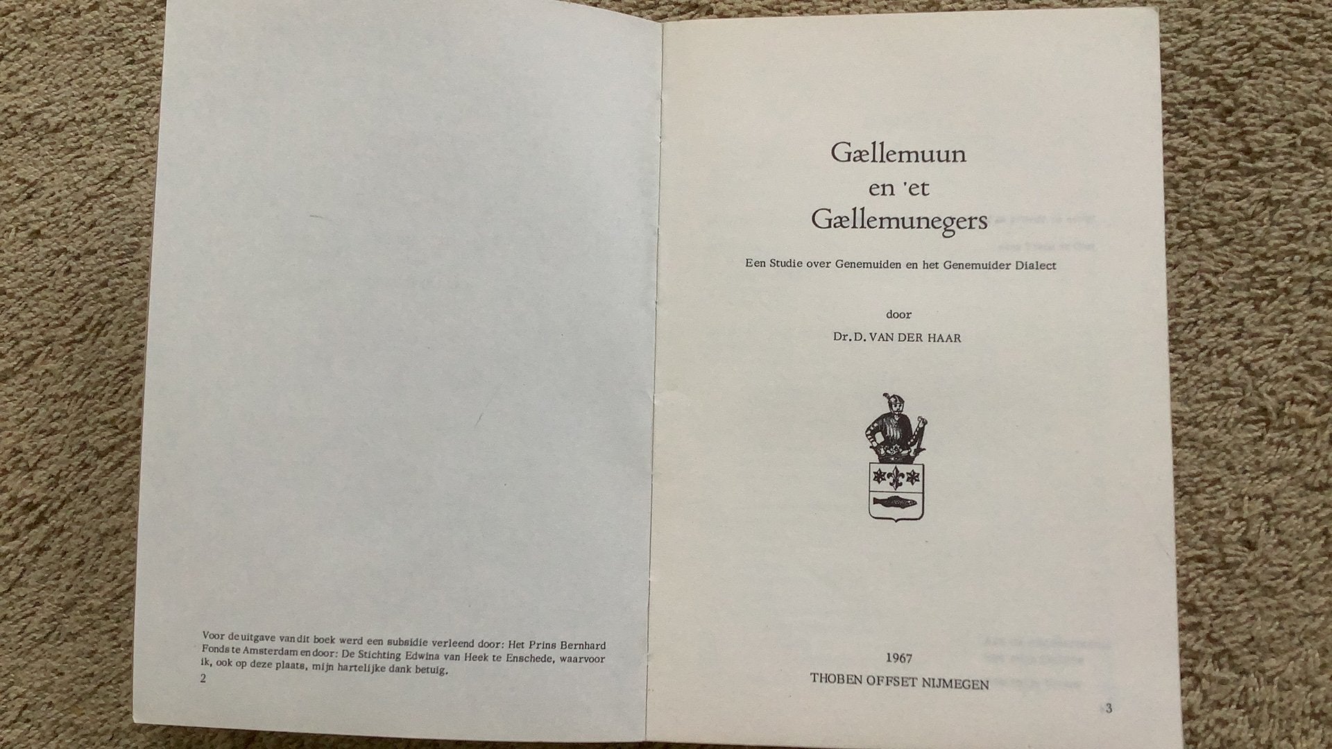Gællemuun en ‘et Gællemunegers, Dr. D. van der Haar, Ophalen of Verzenden, Zo goed als nieuw, Overige wetenschappen