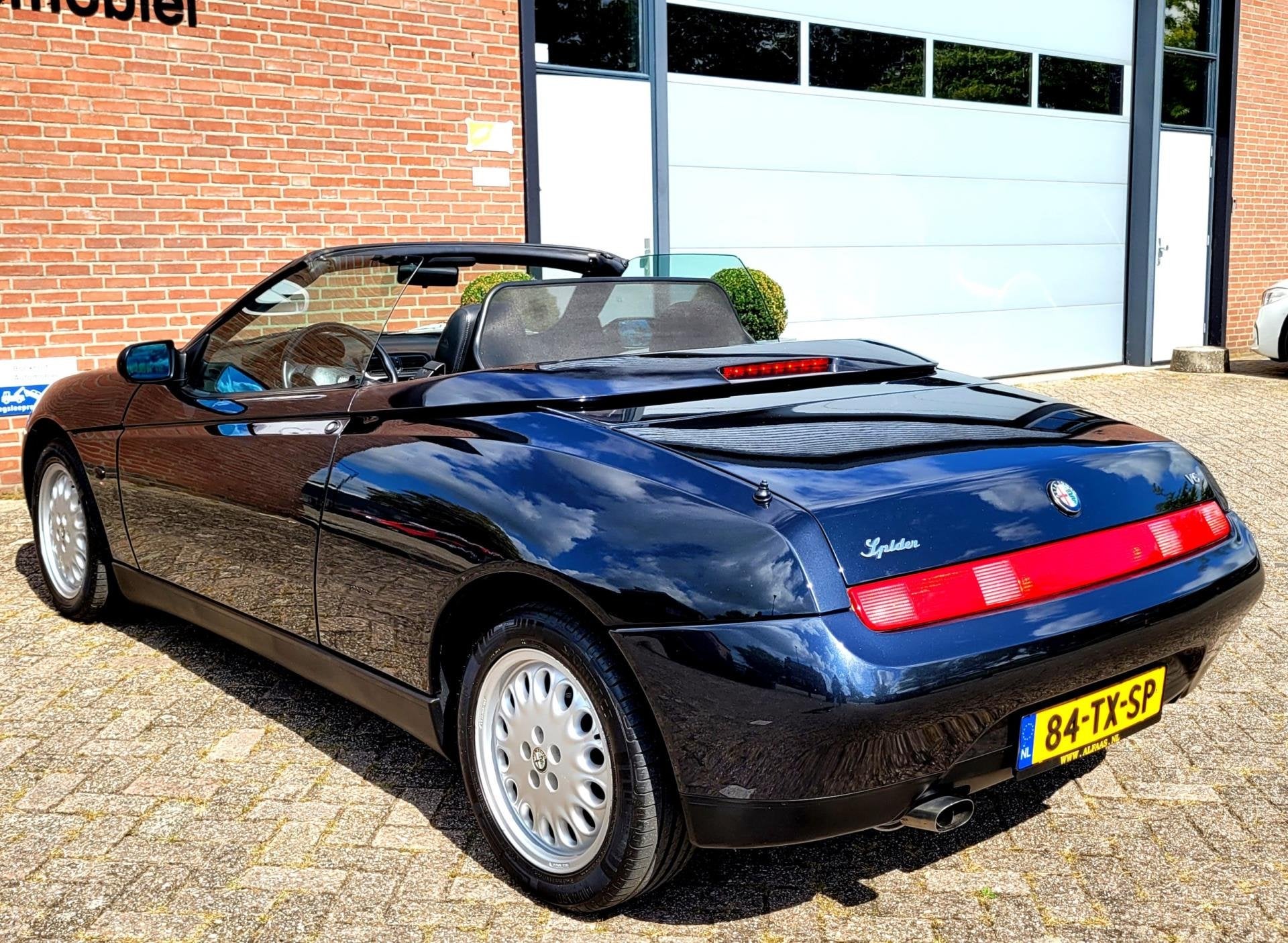 Alfa Romeo Spider 3.0 V6 12V L - Nwe distributie - Glascoati, Gebruikt, Zwart, 192 pk, Cabriolet