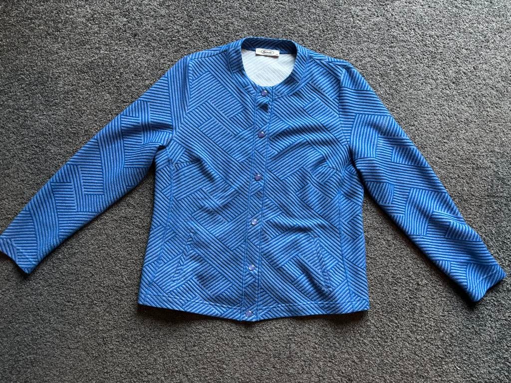 Als nieuw blauw sensia vest maat 44, Ophalen of Verzenden, Zo goed als nieuw, Maat 42/44 (L), Blauw