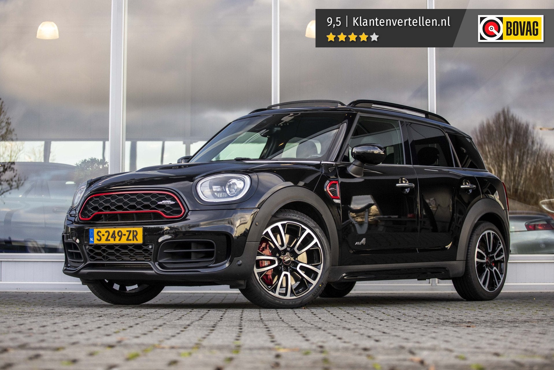 MINI Countryman 2.0 John Cooper Works ALL4 | Pano | Harman K, Auto's, Gebruikt, Zwart, Bedrijf, Vierwielaandrijving