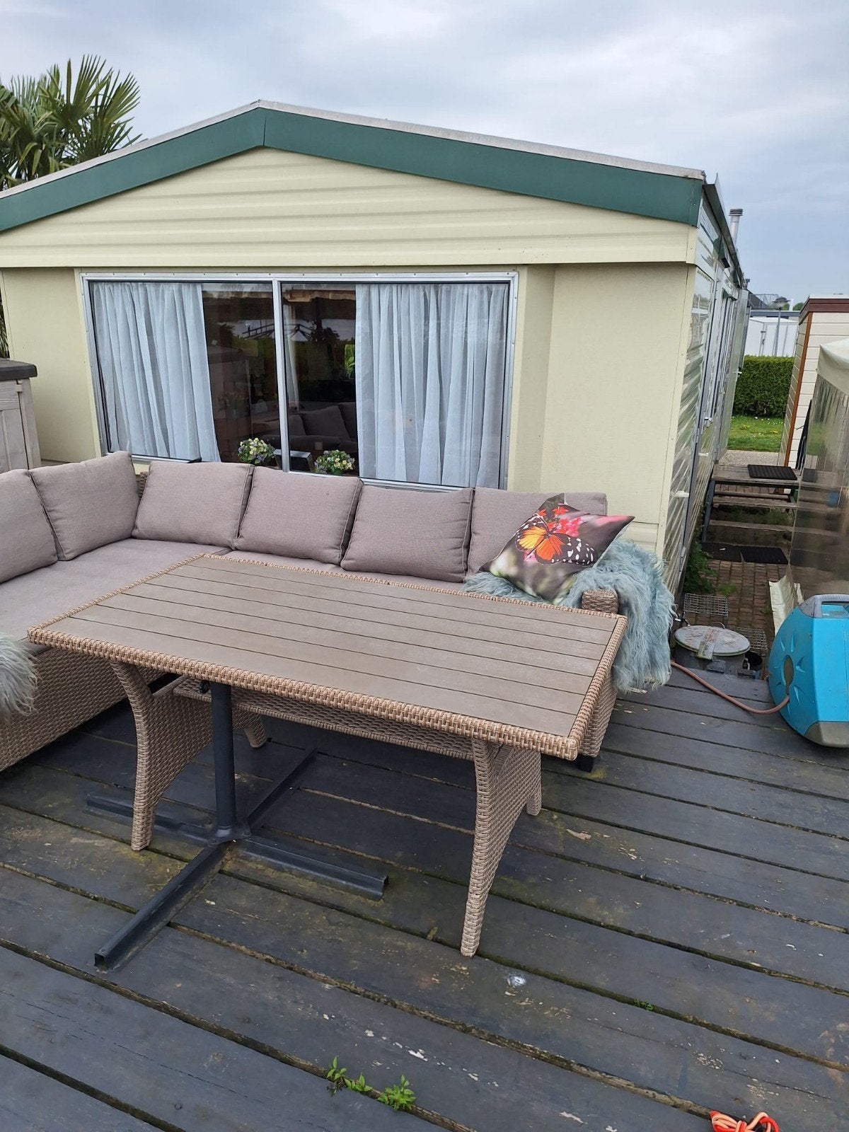 Stacaravan Atlas Mirage Super op Capfun het Groene Eiland