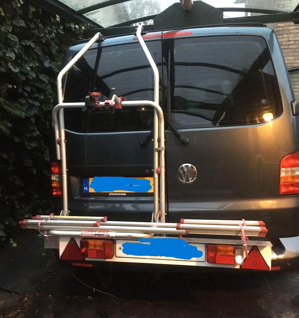 Fiamma carry-bike VW T5/6 op deur, Ophalen, Gebruikt