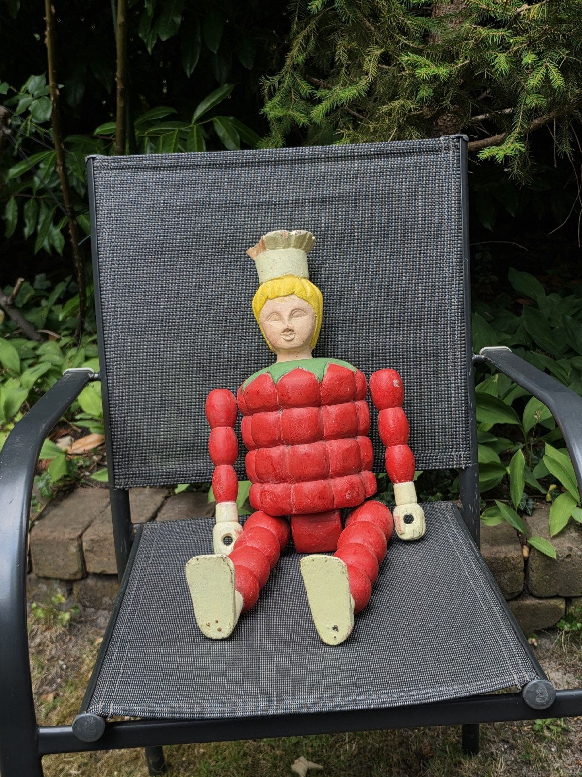Oude houten Flipje Tiel reclame pop beeld mascotte, Ophalen of Verzenden, Gebruikt, Reclamebord