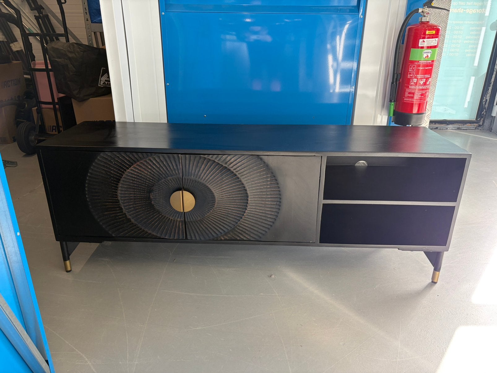 Tv kast Sun, Ophalen, 150 tot 200 cm, Zo goed als nieuw, Minder dan 100 cm