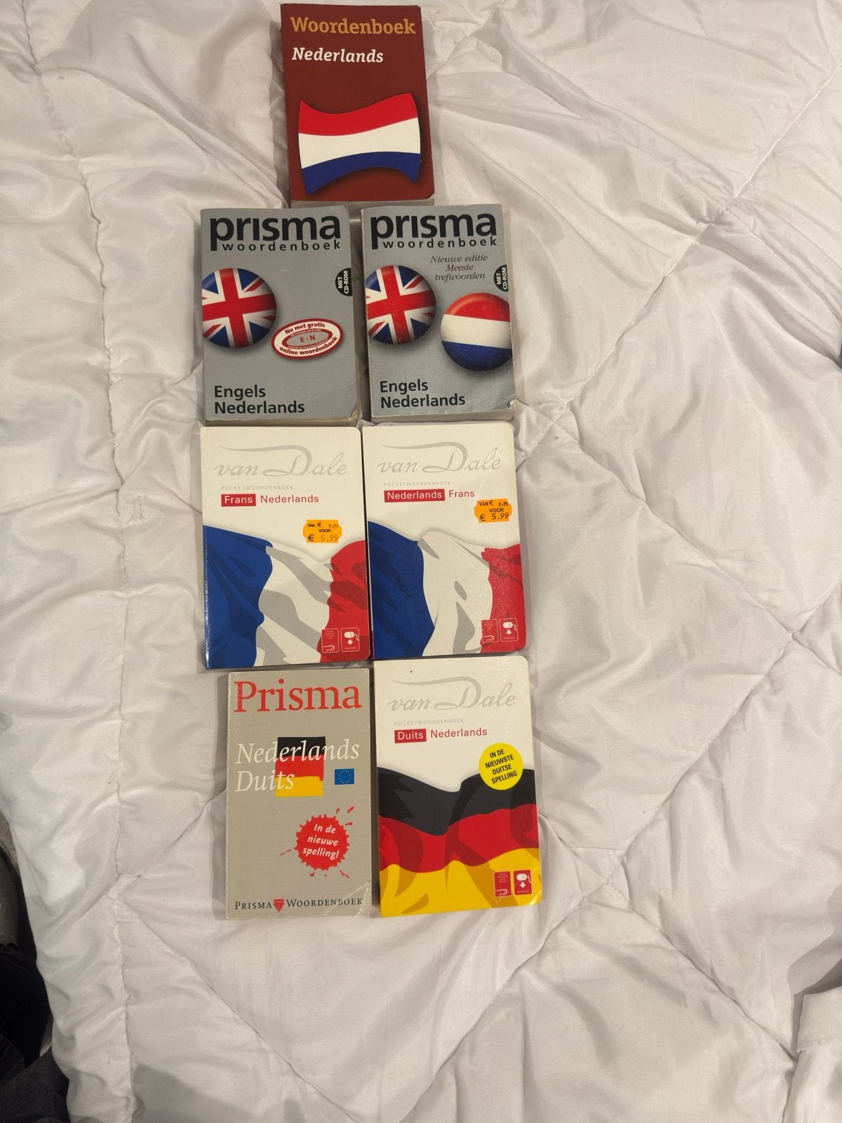 Woordenboeken set (NL/ENG/FR/DU) Prisma & Van Dale Goedkoop!, Boeken, Ophalen of Verzenden, Gelezen, Prisma of Spectrum, Engels