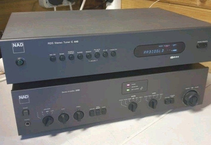 NAD set versterker 3155 + gratis tuner c-440, Ophalen of Verzenden