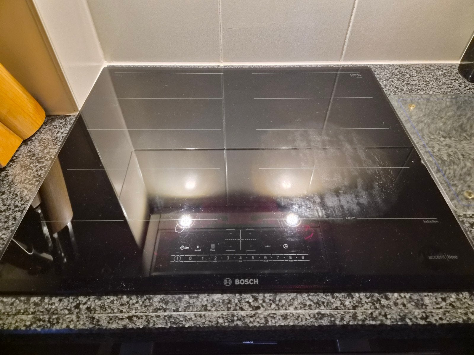 Bosch Inductie Kookplaat, Ophalen, Gebruikt, 4 kookzones, Inbouw