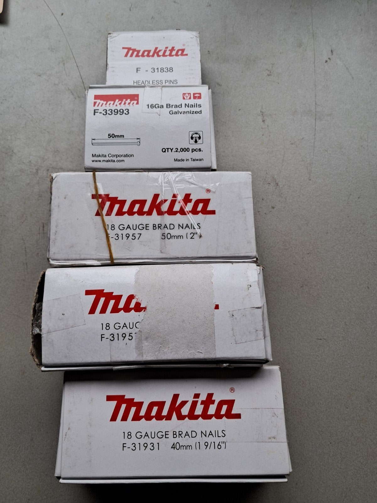 Makita Spijkers en Pins - Diverse Maten en Types, Info@makita.nl, Makita Corporation, Nieuw, Ophalen of Verzenden
