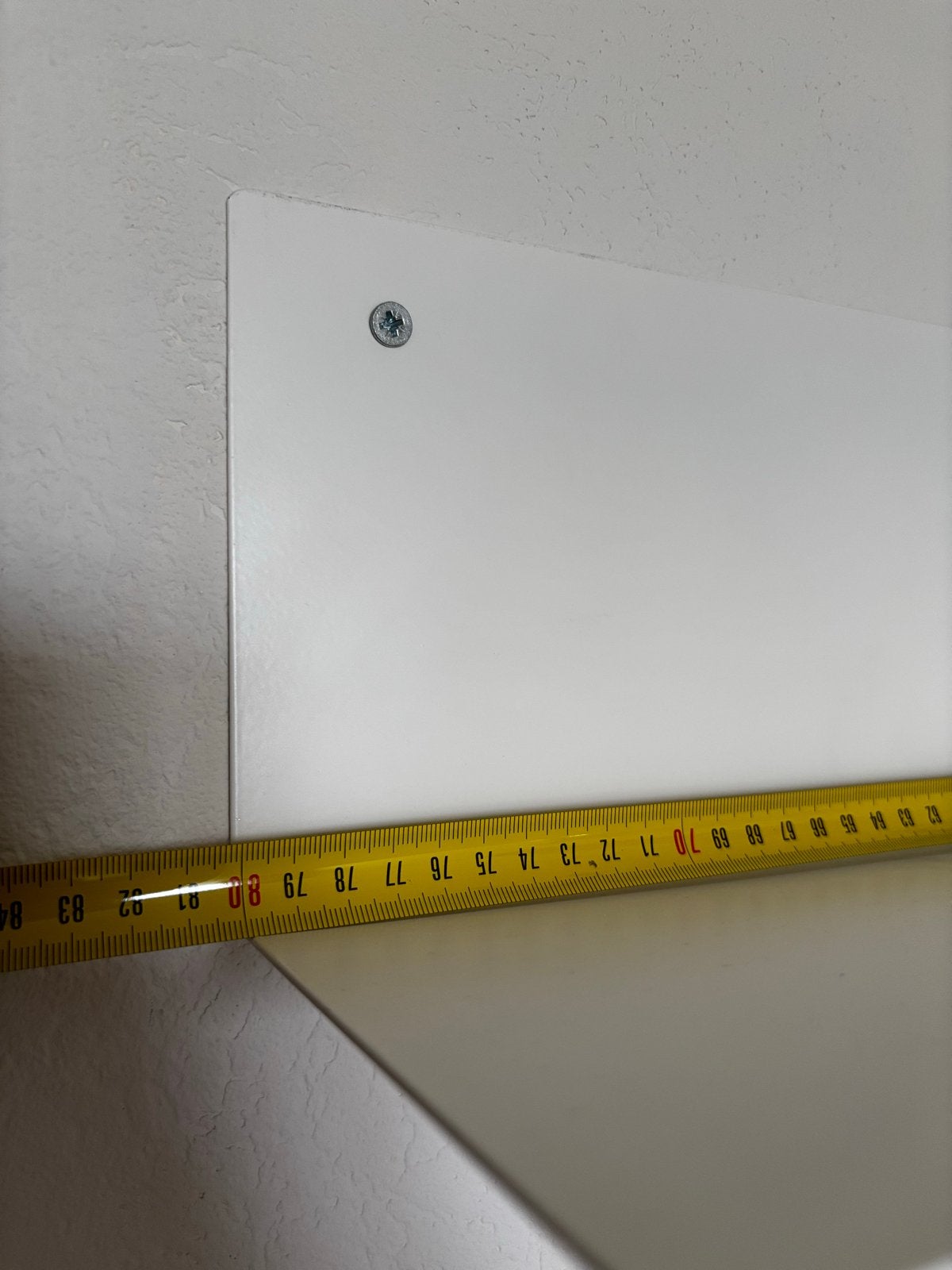 Witte wandplank - 80cm x 15cm Duraline, Huis en Inrichting, Woonaccessoires | Wandplanken en Boekenplanken, Ophalen, Nieuw