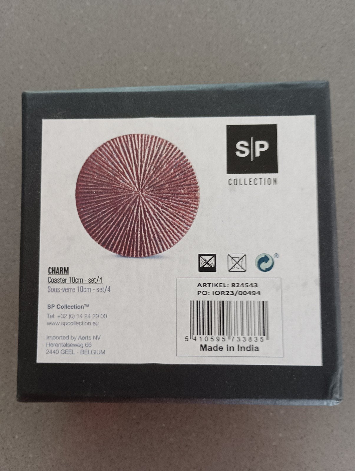 SP Collection Charm Onderzetters 10cm - set/4, Ophalen of Verzenden, Nieuw
