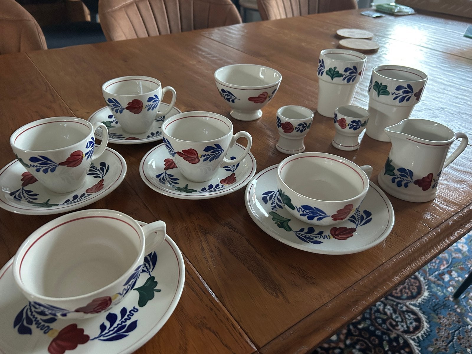 Servies, Huis en Inrichting, Keuken | Servies, Ophalen of Verzenden, Zo goed als nieuw, Kop(pen) en/of Schotel(s), Aardewerk