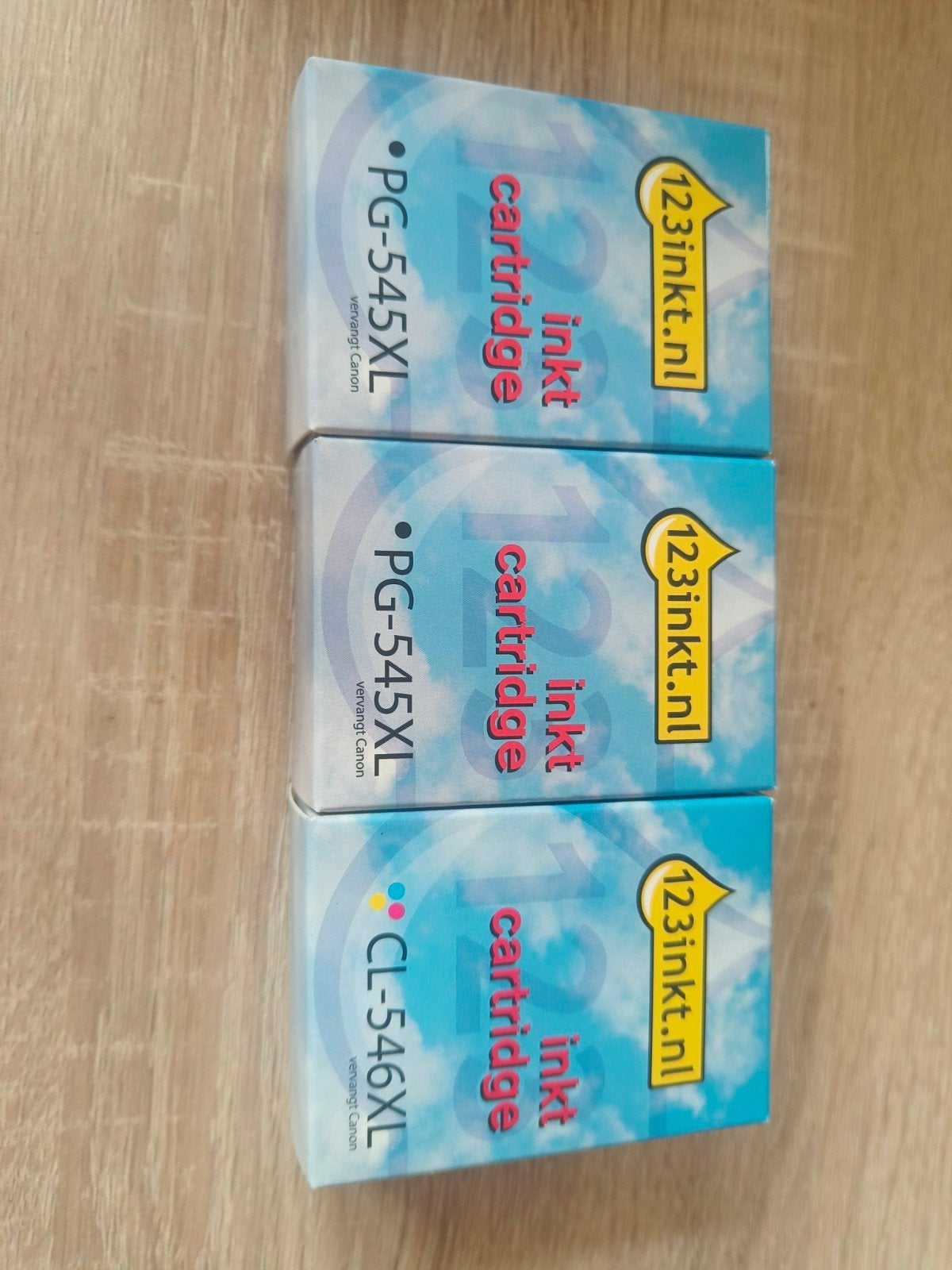 Inkt cartridges (zwart PG545XL, kleur CL546XL), Ophalen of Verzenden, Nieuw, Cartridge, 123Inkt