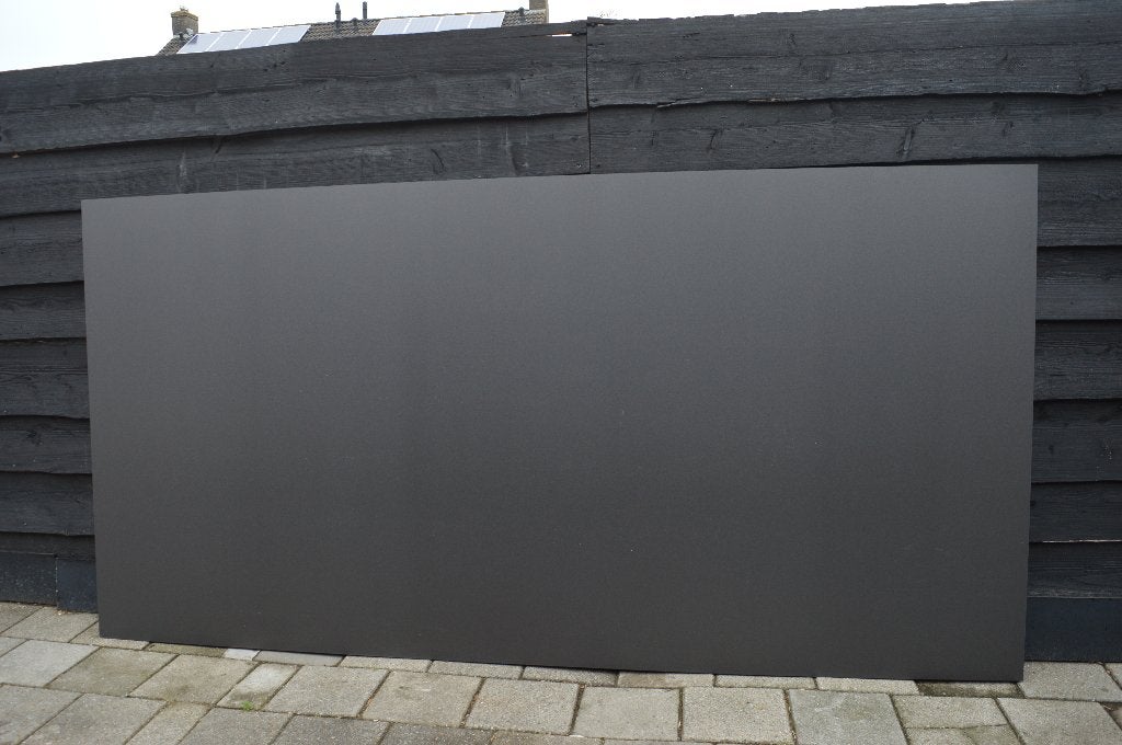 trespa plaat antraciet., Doe-het-zelf en Verbouw, Ophalen, Zo goed als nieuw, Overige materialen, Minder dan 20 mm