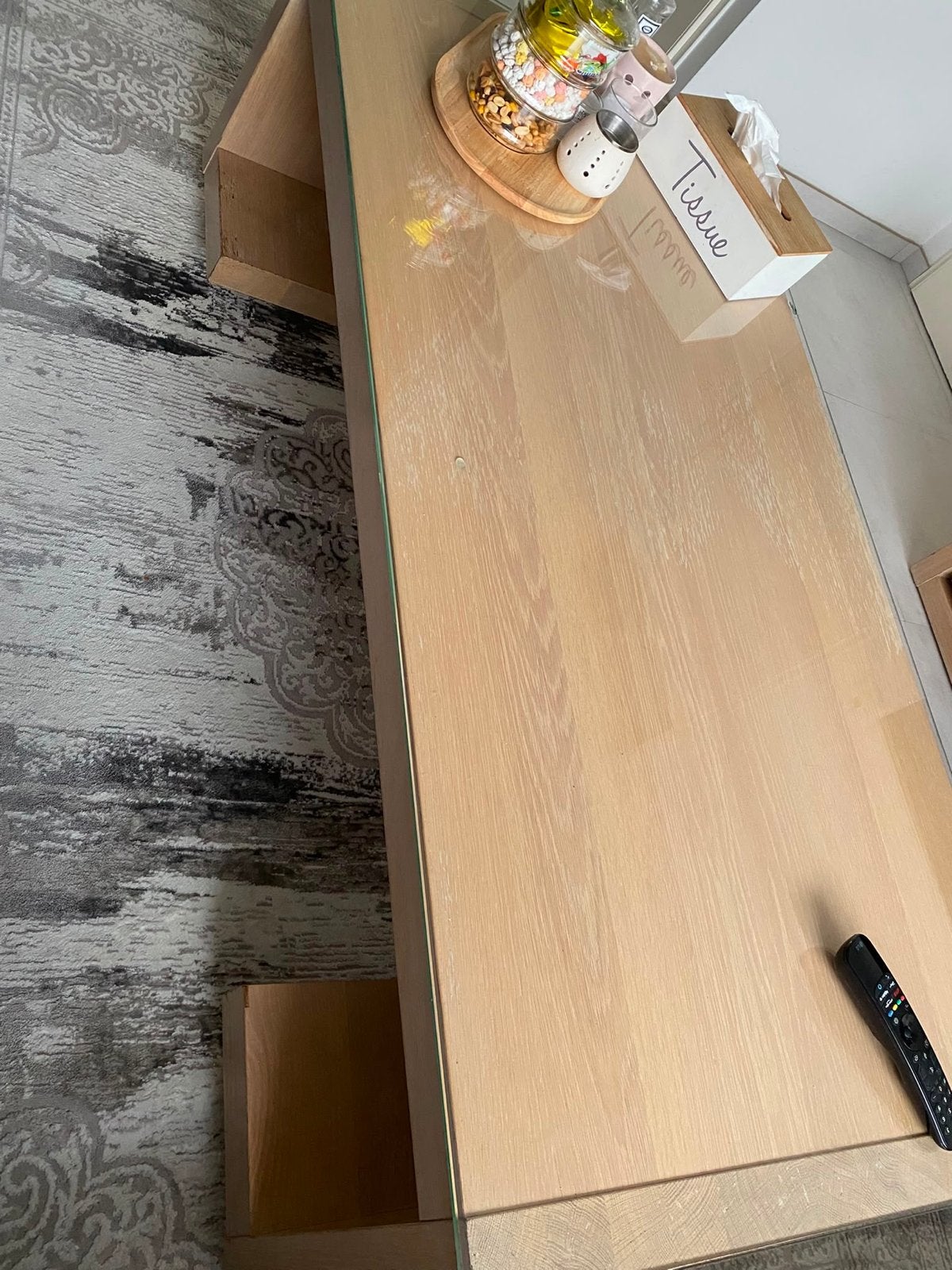 Complete meubelset: eettafel, dressoir, tv-meubel en kast, Ophalen