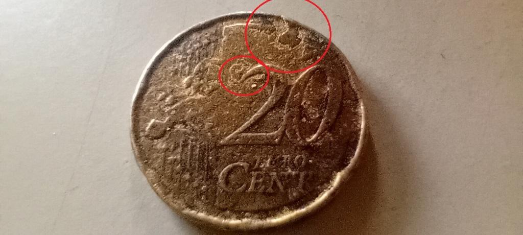 Frankrijk 20 Eurocent - Error (1999?), Postzegels en Munten, Munten | Europa | Euromunten, Ophalen, Frankrijk, 20 cent, Losse munt